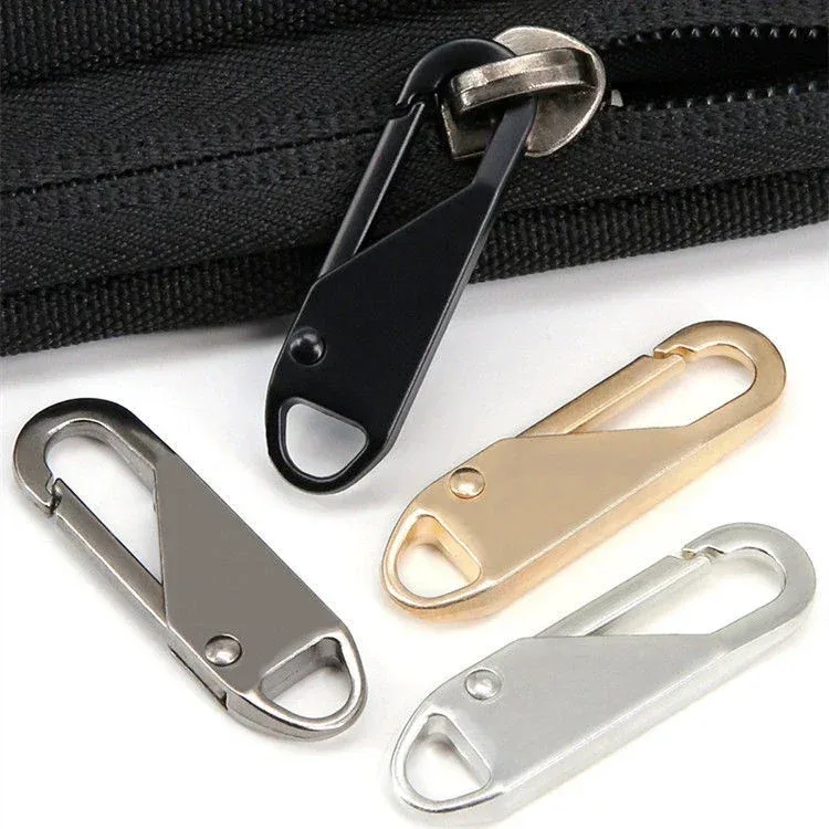 1-10 pièces tirettes de fermeture éclair, réparation instantanée de fermeture éclair, remplacement de boucle de sac, tête de fermeture éclair pour sac de voyage et valise, artisanat de couture diy
