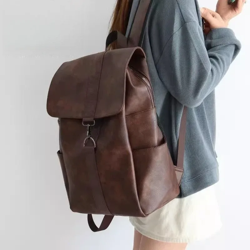 sac à dos pour femmes, sac à dos de grande capacité, sacs à main en cuir pu de haute qualité, sacs d'école vintage pour femmes, sacs de voyage