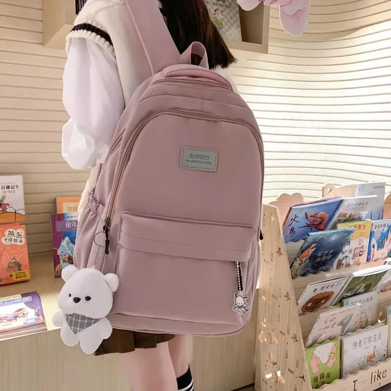 nouveau sac à dos tendance pour femme et homme, grande capacité, imperméable, pour collège, ordinateur portable, école, voyage, fille mignonne, livres, cool
