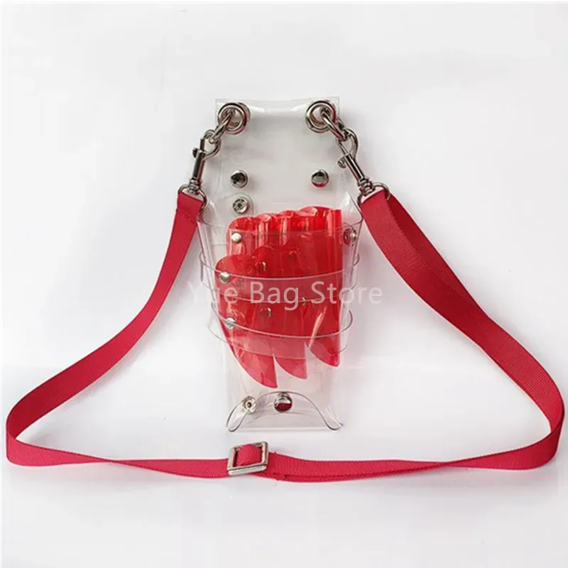sac de rangement transparent pour ciseaux de coiffure, 1 pièce, 10 documents, étui de salon, support en poudres, sacoche, outil de coiffure, 2 #