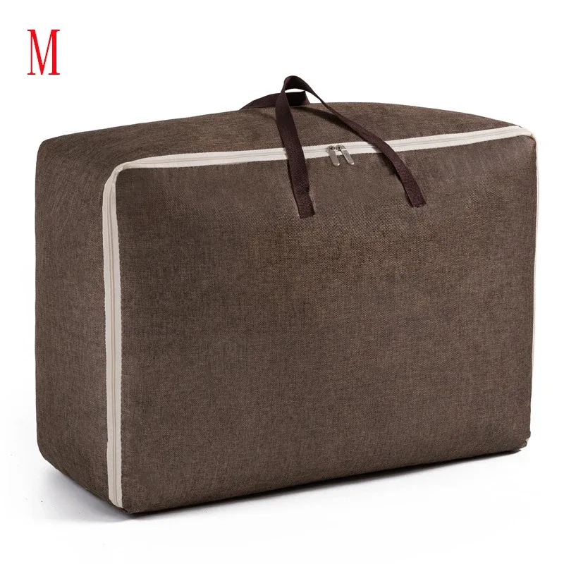 sac à bagages portable, sacs de rangement pour vêtements de voyage, sac à main à fermeture éclair, anti-poussière, gril en coton, grand sac de sport à main