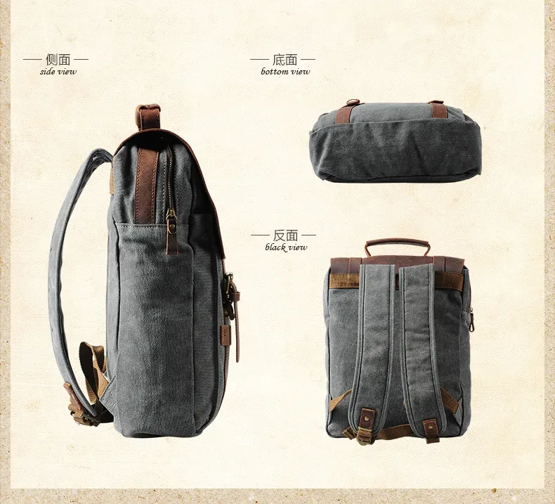 sac à dos homme tendance en cuir, sac à dos militaire en toile, sac à dos homme, sac à dos femme, sac à dos scolaire, sac à dos, mochila