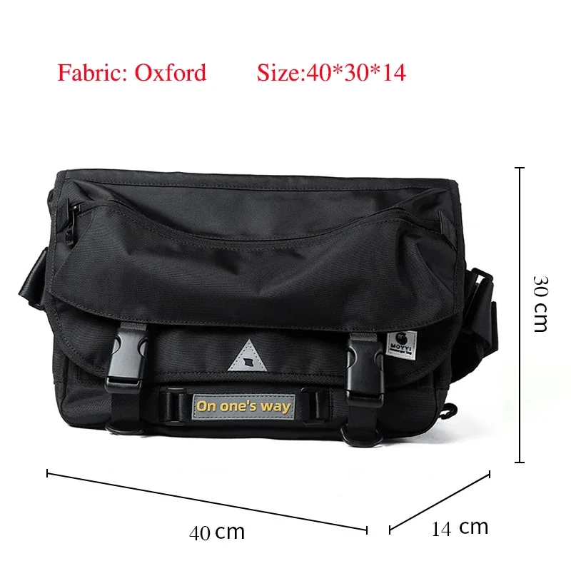 sac messager pour hommes, sac à bandoulière tactique tendance, sacs imperméables, sac streetwear hip hop, sac en oxford