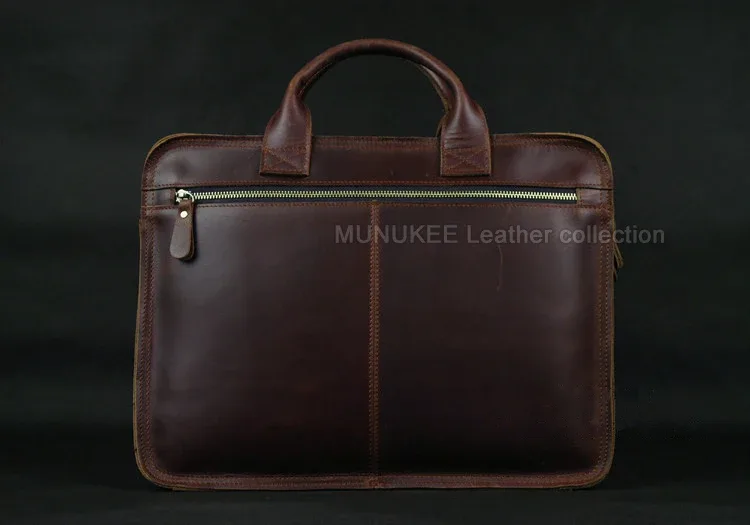 porte-documents de luxe en cuir véritable pour hommes, sac d'affaires, portefeuille en cuir pour ordinateur portable, sacoche à bandoulière pour documents et documents, sac de bureau