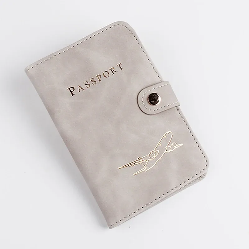 étui de voyage étanche en cuir pu pour porte-passeport, mignon livre de passeport pour femmes/hommes, couverture de passeport, portefeuille pour cartes de crédit