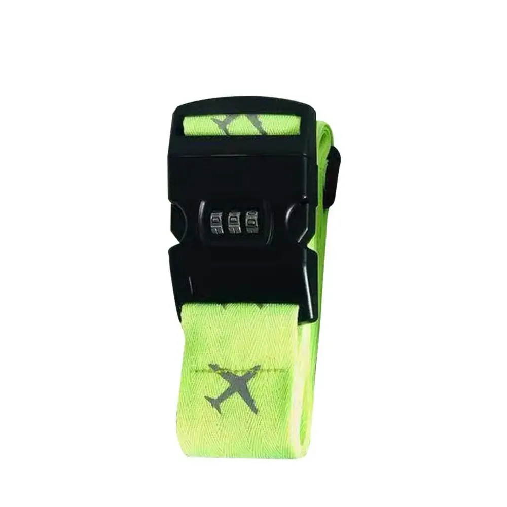 sangle de bagage réglable, verrouillage par mot de passe, anti-vol, ceinture d'emballage de voyage, verrouillage sécurisé
