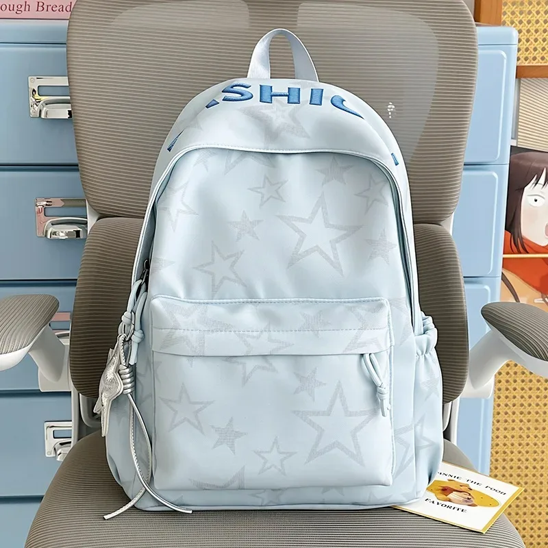 sac à dos tendance grande capacité pour lycée et université, style coréen léger et à la mode pour femmes
