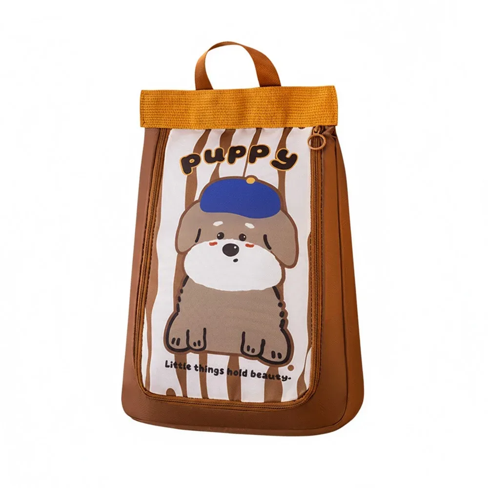 sac à chaussures double couche pratique, motif animal de dessin animé, sac de rangement séparé pour chaussures, sac de voyage étanche portable, protection des chaussures