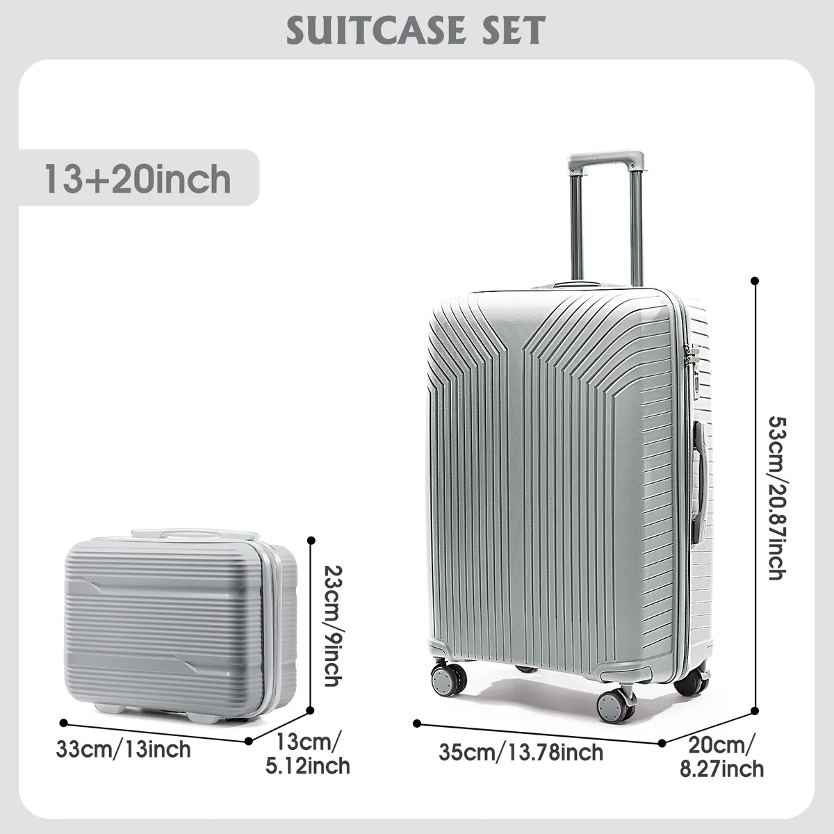 valise de cabine durable en matériau pp, fermeture à glissière et verrouillage par mot de passe, voyage d'affaires, cabine, coffre gonflable, nouveau, 2024, 13, 20/28