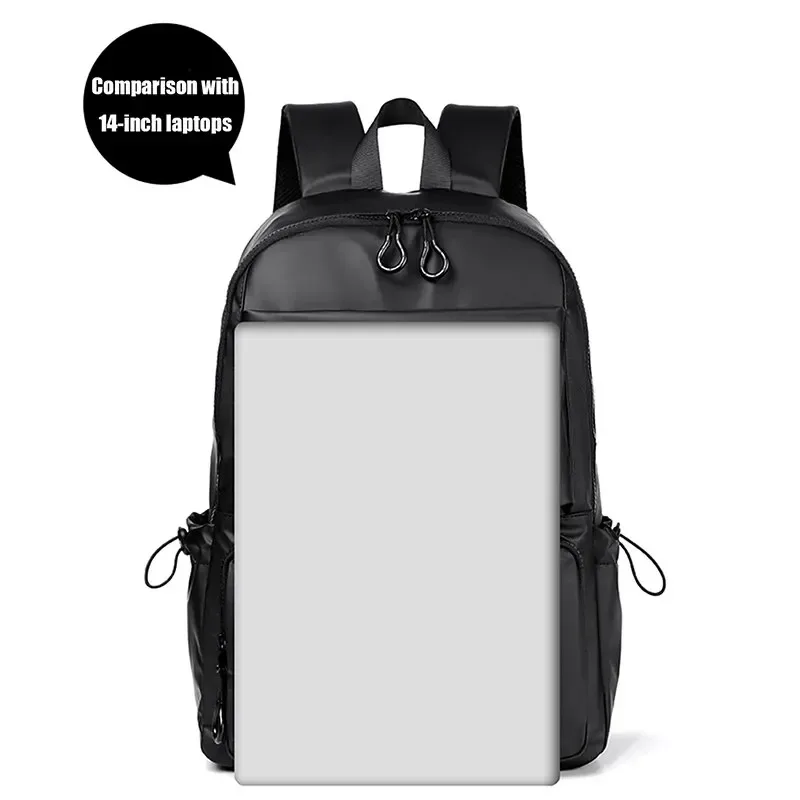 sac à dos de 14 pouces pour hommes sac à bandoulière de voyage sac d'ordinateur de loisirs tendance de mode étudiants cartable