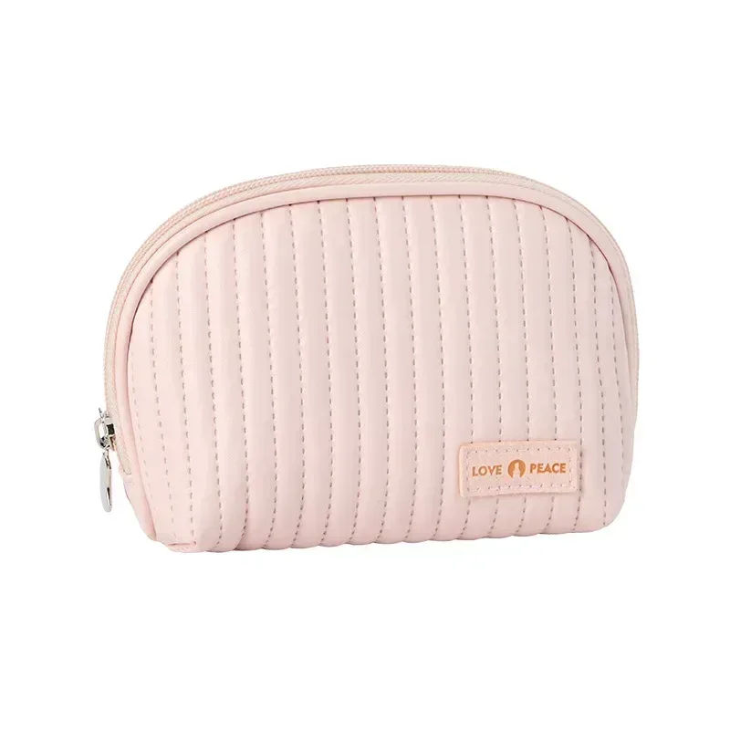 sac de maquillage mignon de style coréen, organisateur de cosmétiques, sac de rangement en pu pour femmes, pour brosse à rouge à lèvres