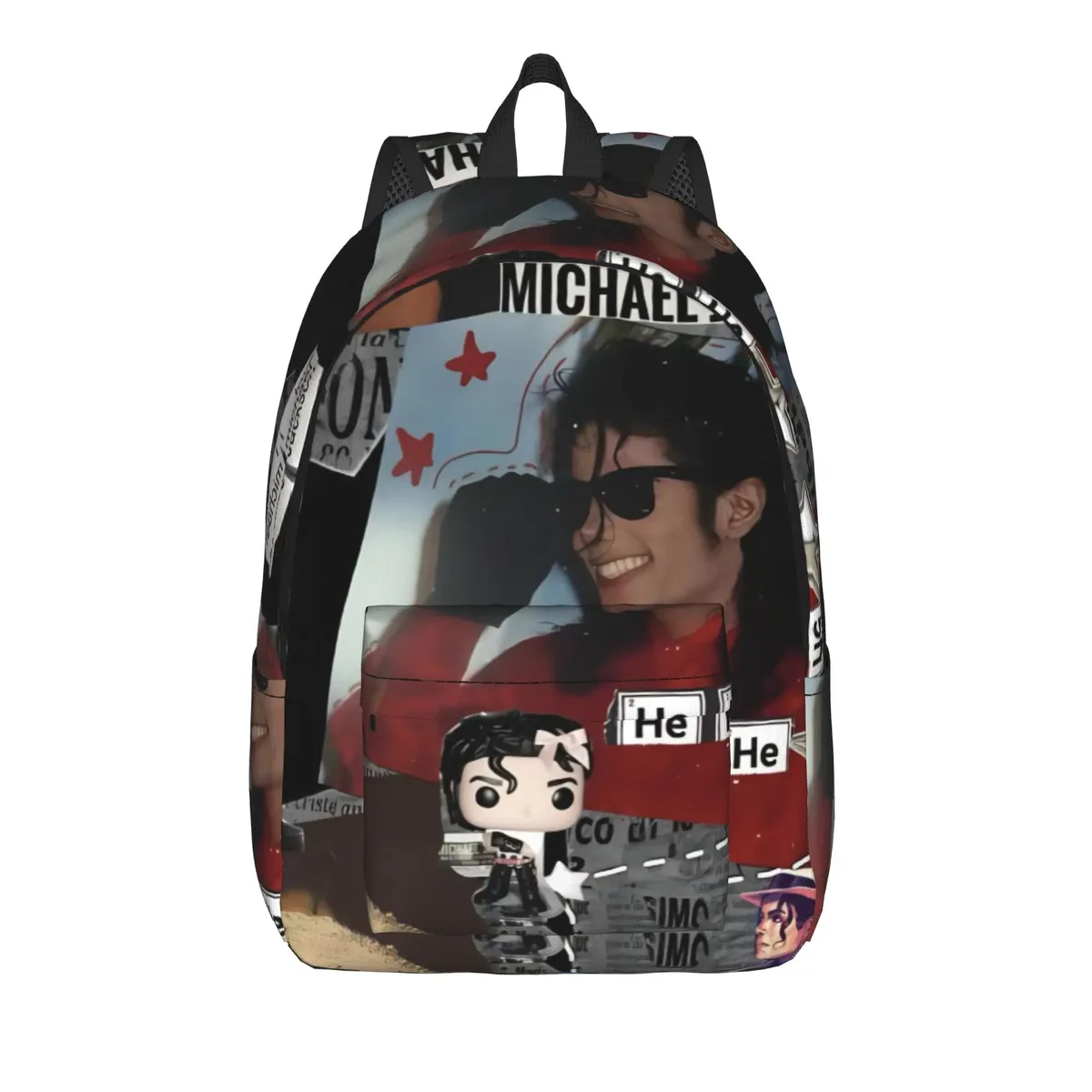 sac à dos michael jacksons musical movie 2026 avec poche, sac à dos de travail pour étudiants, sac à dos de jour pour hommes et femmes, sacs en toile pour ordinateur portable