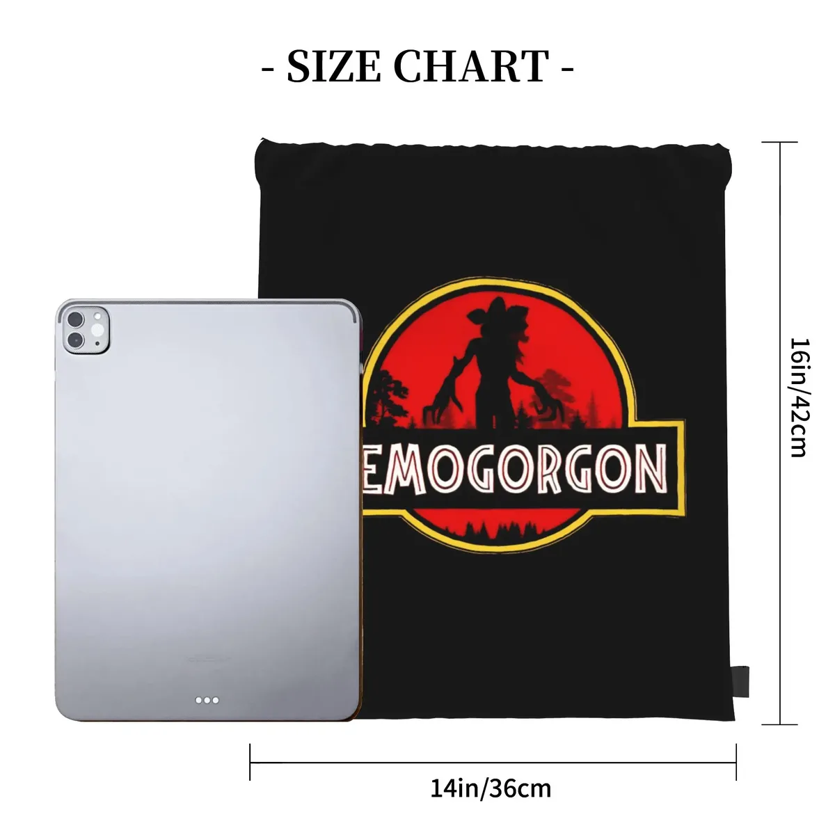 sac à cordon demogorgon, sac à dos de la série télévisée américaine, grande capacité, sac de camping, sacs à cordon pour hommes