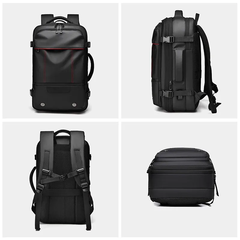 sac d'ordinateur de grande capacité avec logo sr personnalisé pour homme, extensible, motif personnalisé, voyage d'affaires