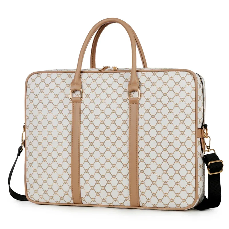 Sac à main en cuir PU pour homme, mallette de luxe pour bureau, avocat, ordinateur portable, sac à bandoulière, sac de transport décontracté pour documents