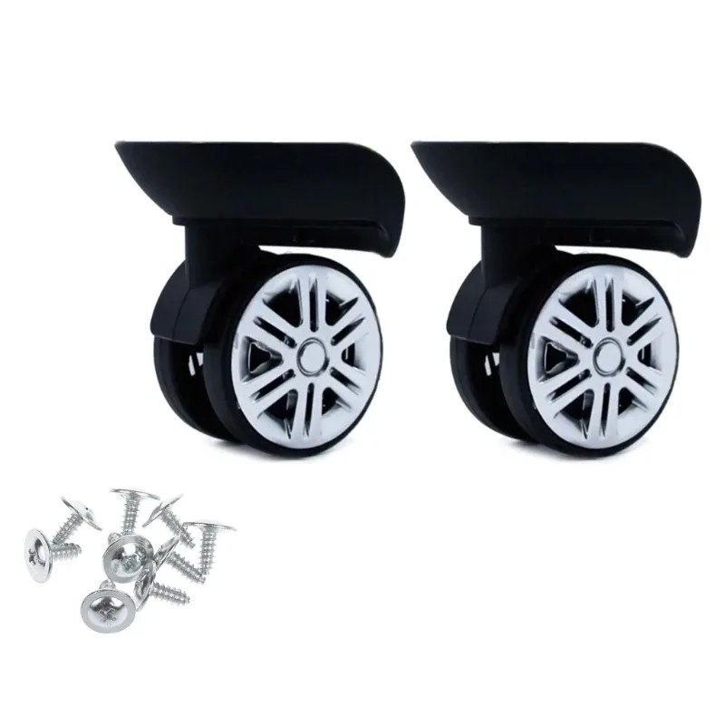 1 paire de roulettes silencieuses pour valise à roulettes a09 a57, pivotantes à gauche et à droite, bricolage, pièces de rechange