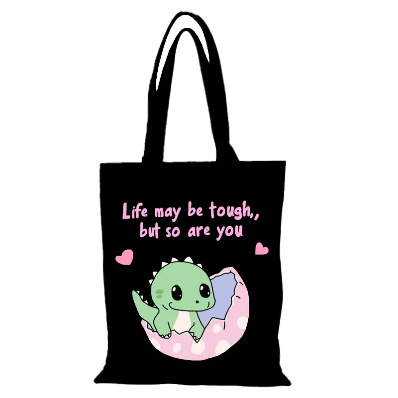 dessin animé toile sac fourre-tout loisirs mignon dame sacs sacs à main femmes sac à provisions eco shopper plage tissu sac à main épaule le nouveau
