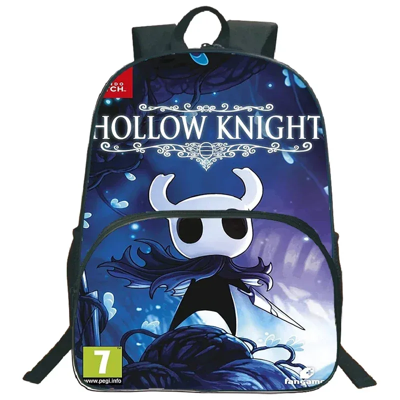 sac d'école léger sac à dos de chevalier creux jeu de dessin animé impression cartable pour enfants sac à dos de grande capacité garçons filles sac à dos de voyage