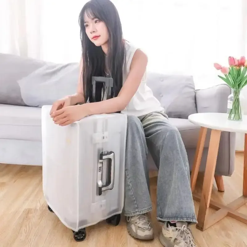 nouvelle housse de protection pour bagages portable de haute qualité, givrée, imperméable, anti-poussière, durable, pour valise