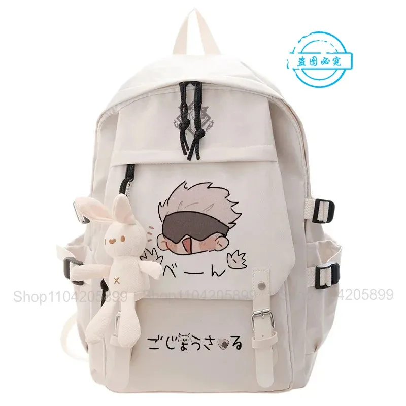 sac à dos jujutsu kaisen, sac d'école pour étudiants, cosplay, mochila, cadeaux pour garçons et filles, sac à dos de dessin animé, sac à dos pour ordinateur portable, sac à dos de voyage