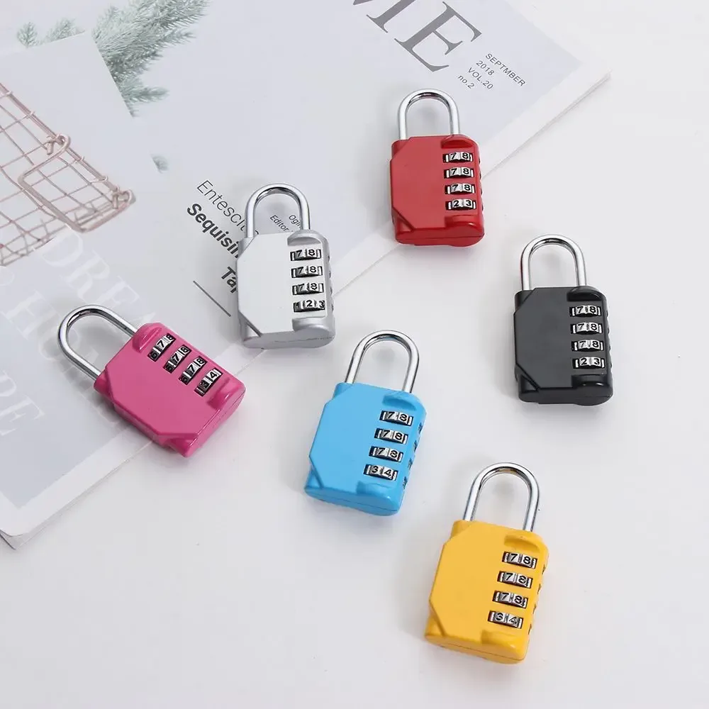 cadenas à code métallique antirouille et étanche à 4 chiffres pour accessoires de voyage
