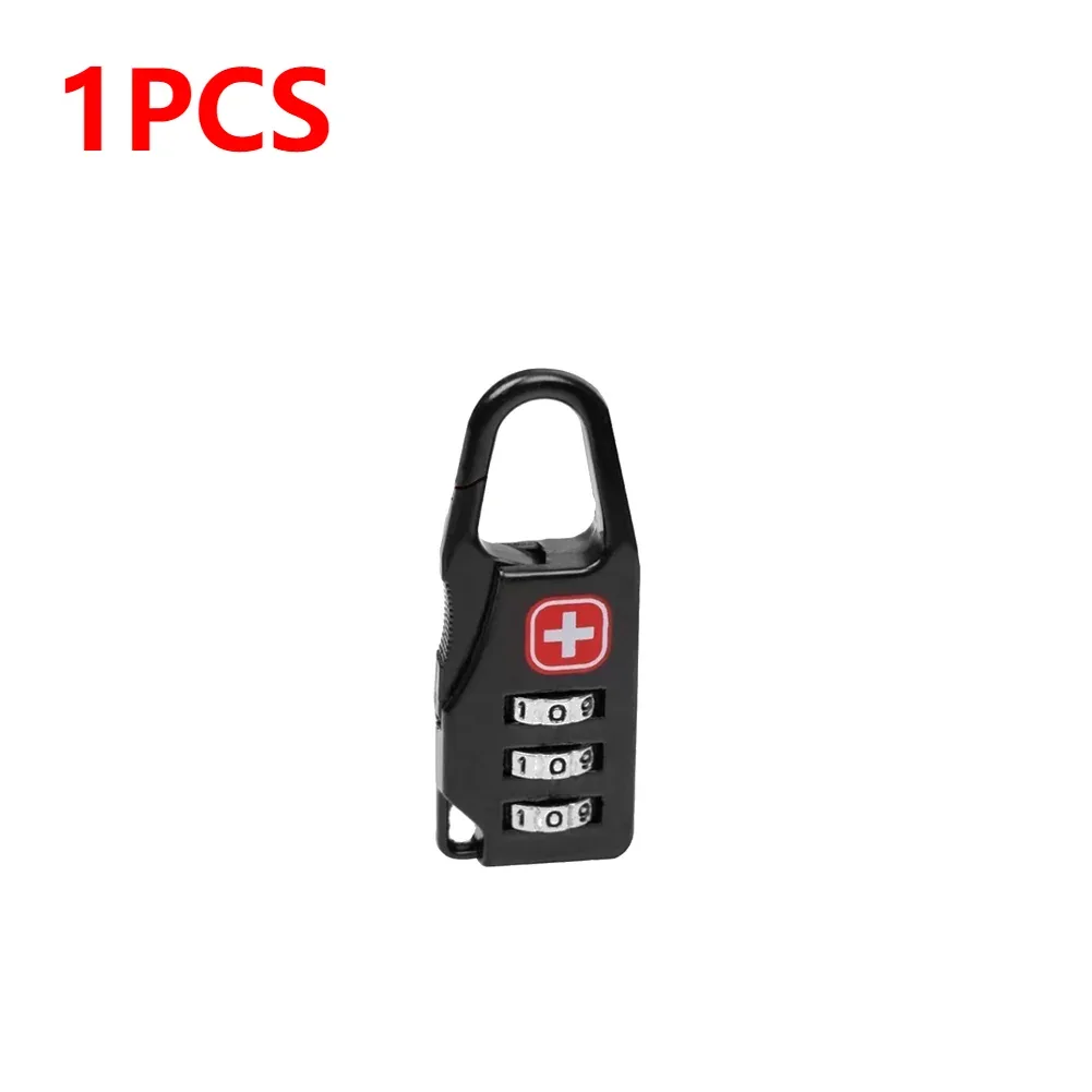 cadenas de verrouillage en alliage portable, 1 à 20 pièces, pour bagages de voyage en plein air, sac à dos à fermeture éclair, sac à main, combinaison antivol sûre, serrure à numéro de code