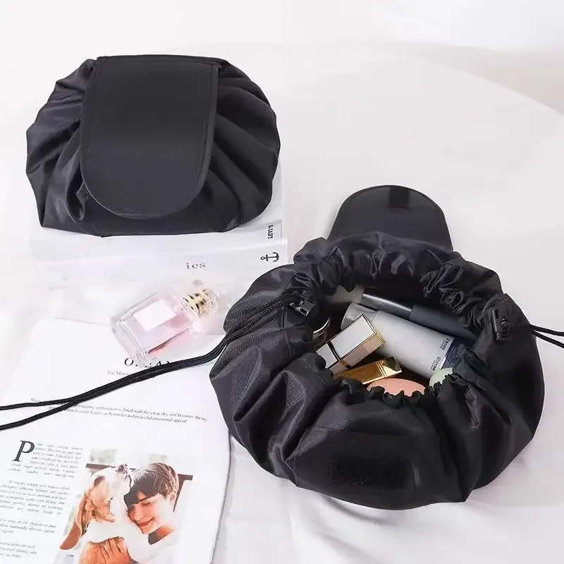 sac cosmétique à cordon pour femmes, sac de rangement de voyage, trousse de maquillage portable, trousse de toilette imperméable