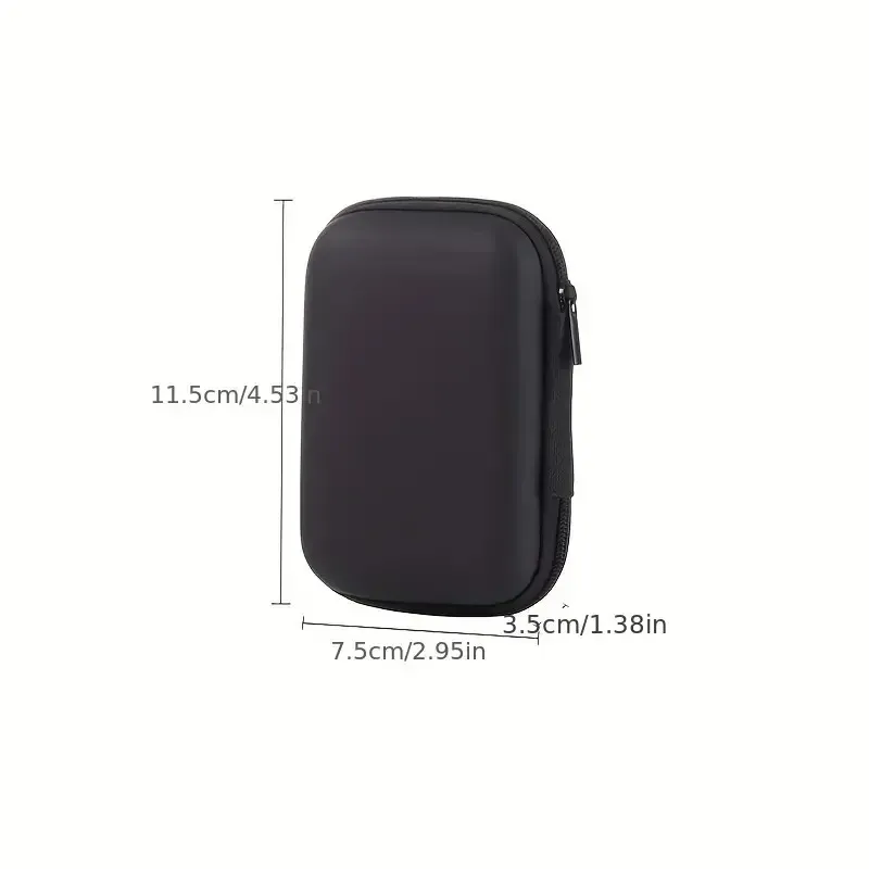 pochette multifonctionnelle à fermeture éclair pour câble usb et disque u, organisateur de rangement de protection, mini disque dur, sac de voyage pliable