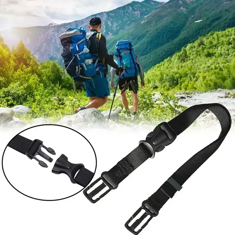 sangle de poitrine réglable pour sac à dos, harnais de sternum de voyage en plein air, sangle à boucle antidérapante en nylon, accessoires pour sac à dos