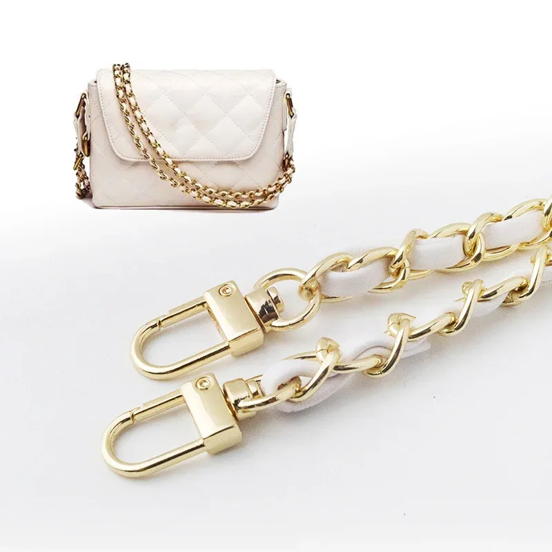 chaîne de sac multicolore, accessoires or argent pour femmes, chaîne de sac à bandoulière en métal, sangle de chaîne de sac à bandoulière, chaîne de ceinture pour sac à main