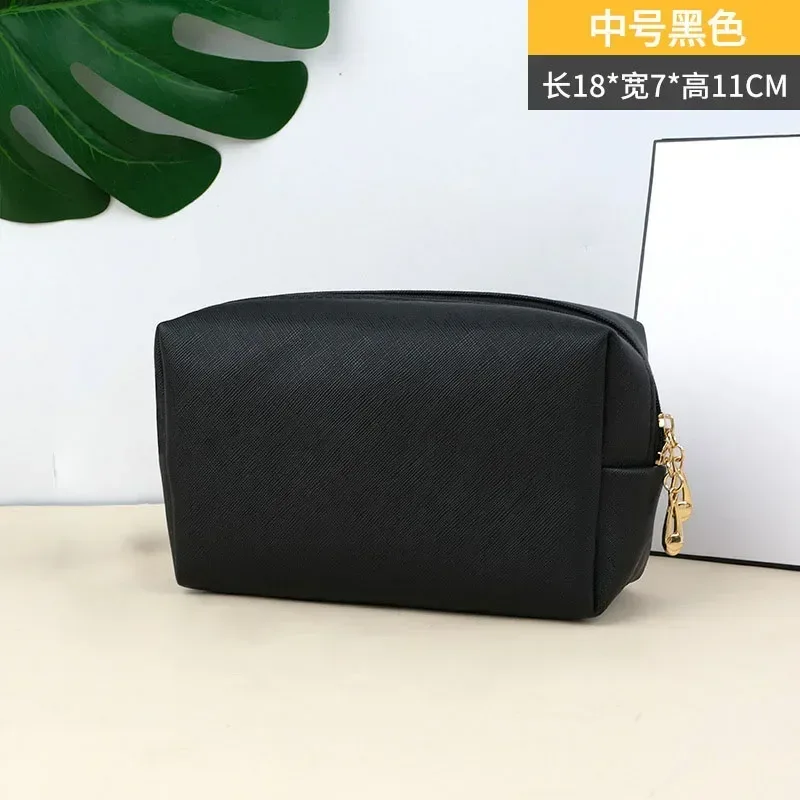 sac à cosmétiques de voyage en cuir pu pour femmes et filles, sac de maquillage, trousse de toilette, sac à main de rangement, poudres de maquillage