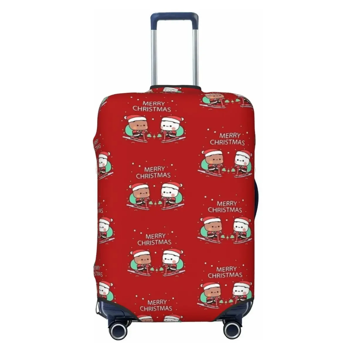 housse de valise peach and goma bubu dudu, motif ours mignon, pour voyage en avion, protection pratique pour bagages