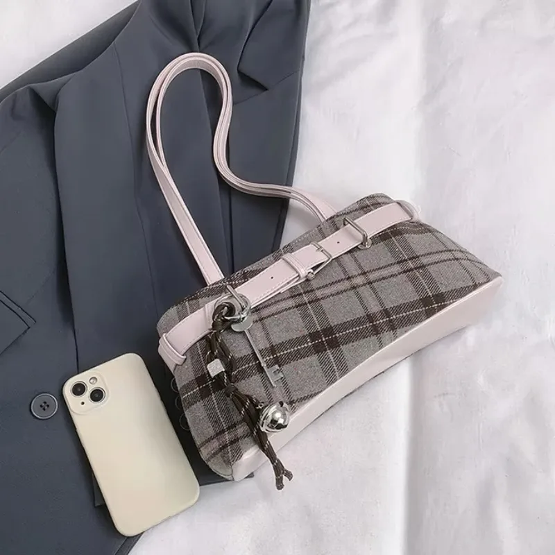 sacs à bandoulière en cuir pu doux rétro à carreaux, grande capacité, sacs à la mode pour femmes, vente chaude, sacs à main pour femmes avec fermeture éclair