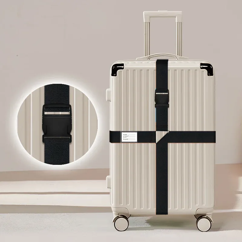 sangles à bagages avec cadenas à combinaison, sangles épaissies pour valises et chariots, sangles à cadenas à combinaison pour voyages internationaux