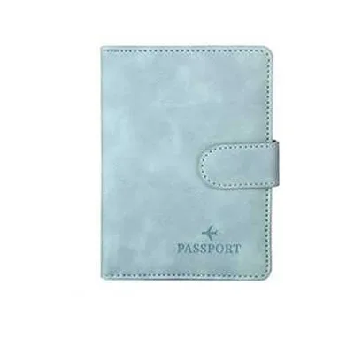porte-passeport en cuir couvre étui étanche voyage carte de crédit portefeuille mignon passeport livre pour femmes/hommes boucle passeport couverture