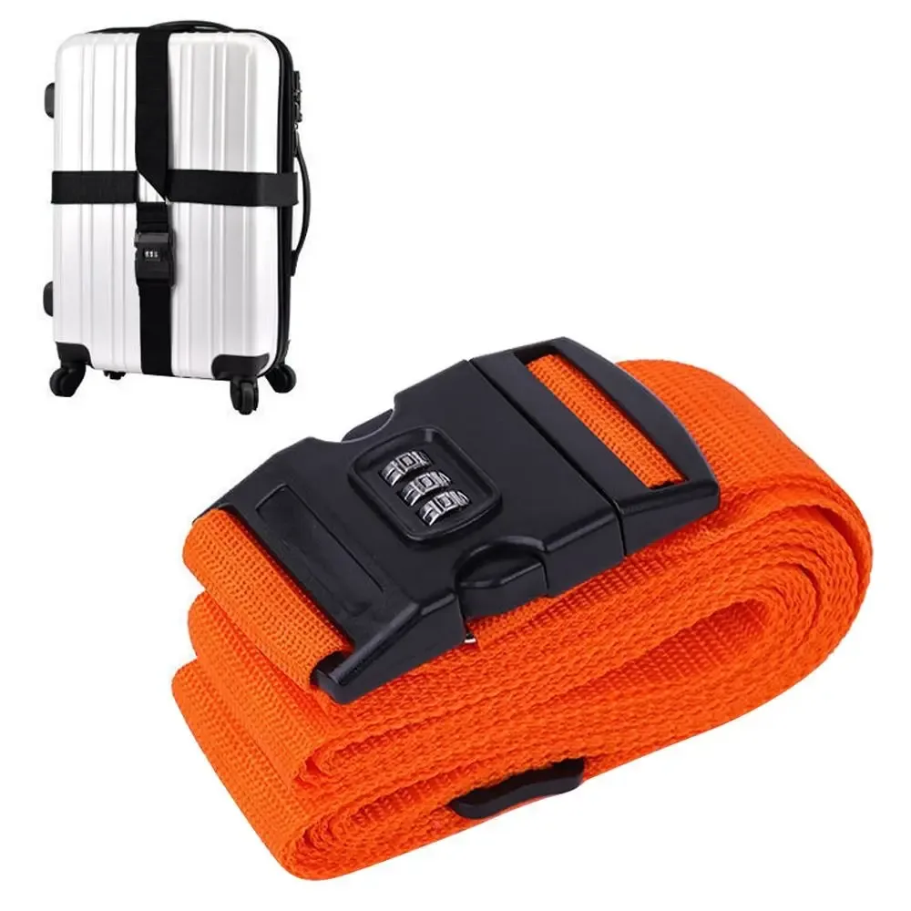 sangle de bagage de voyage réglable avec verrouillage par mot de passe, ceinture d'emballage, verrouillage sécurisé des bagages, antivol, ceinture de faisceau de bagages