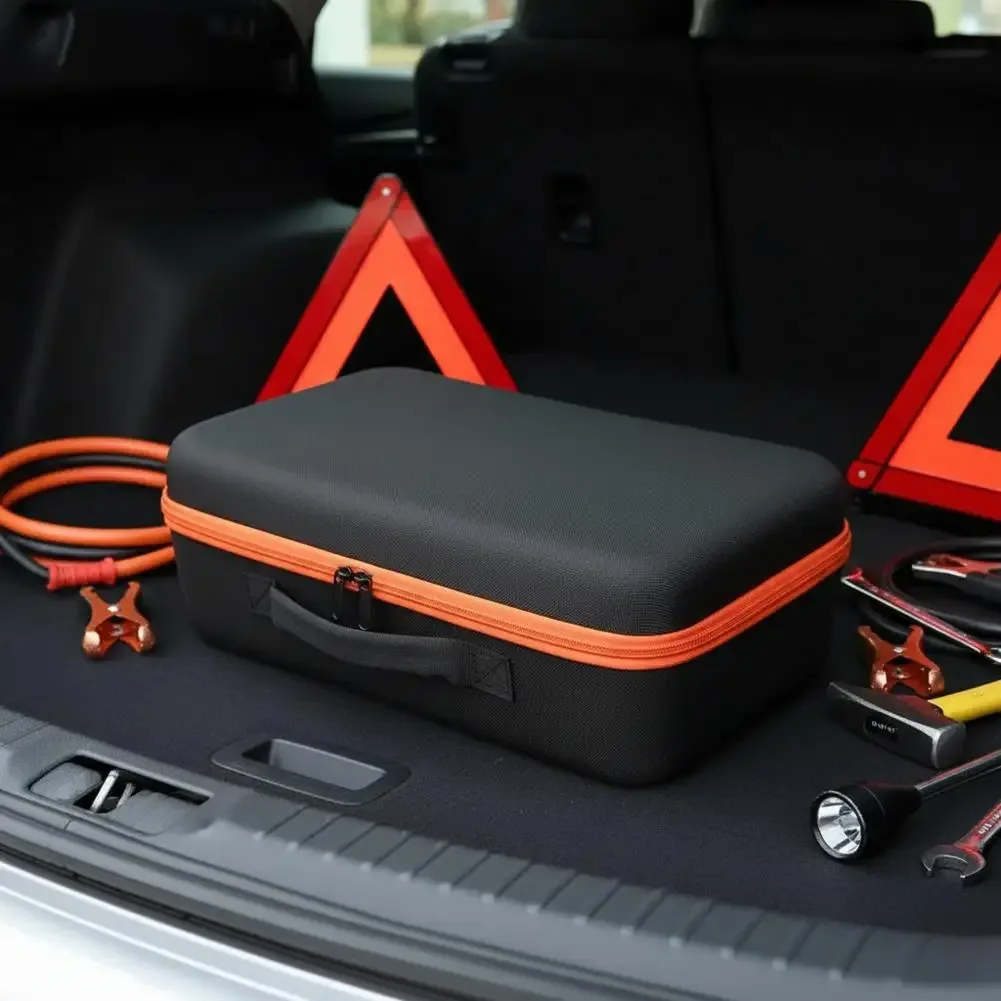 étui rigide multi-usage en eva, sac de rangement portable imperméable en oxford pour batterie de secours, outils à main, petits appareils électroniques