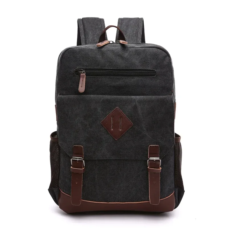 sac à dos pour hommes sac à dos en toile vintage sacs de voyage pour hommes sac à dos de grande capacité sac à dos pour ordinateur portable sac d'école de haute qualité nouveau