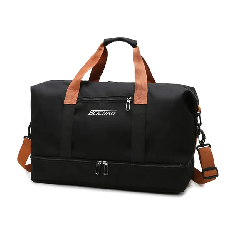 sac de voyage extensible pour femmes, sac à main de sport, sac de fitness, grande capacité, sac de week-end à bandoulière