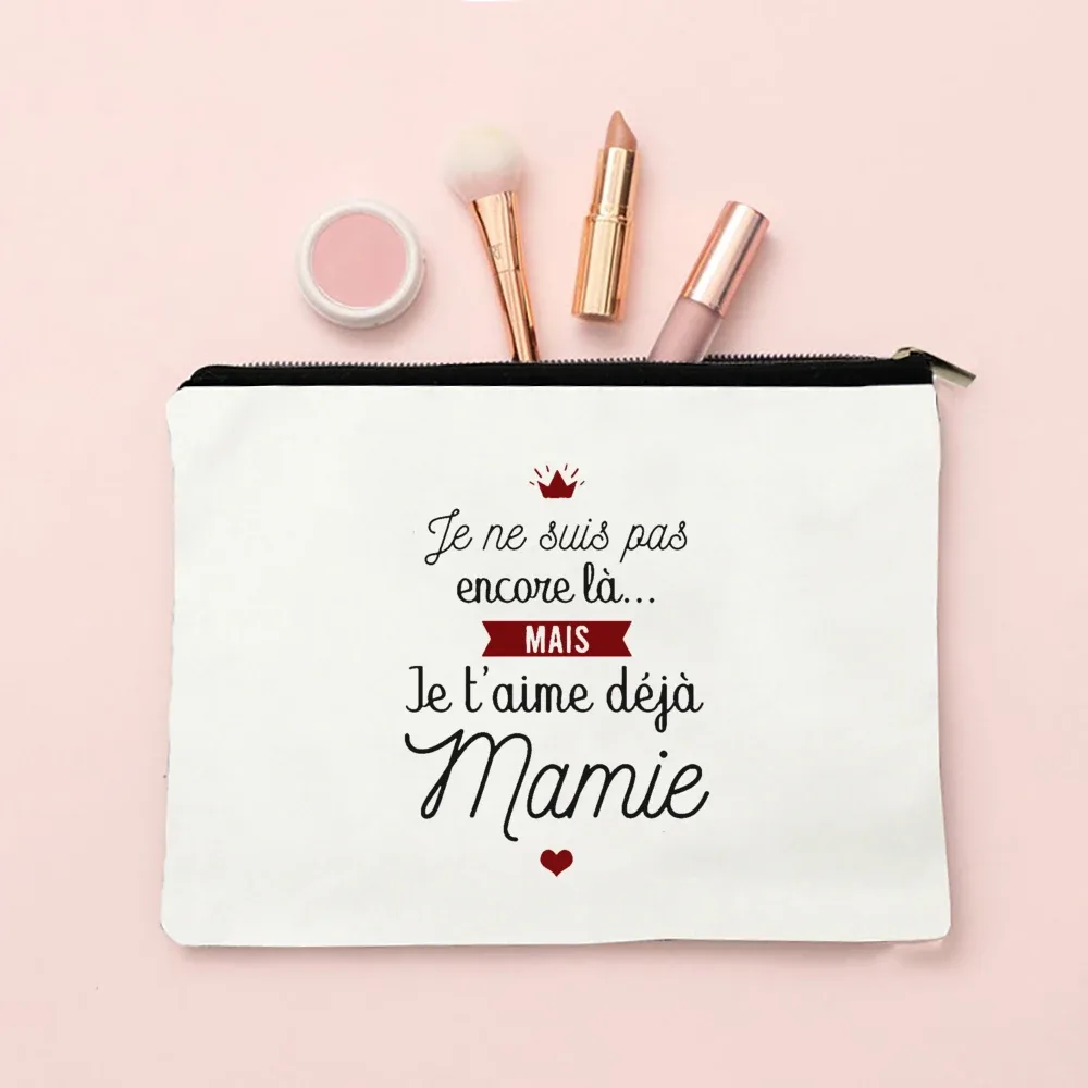 sacs à cosmétiques college avec fermeture éclair, cadeaux pour mamie, trousse de maquillage, meilleure grand-mère du monde, poudres de toilette, annonce de grossesse, voyage, présidence, eser