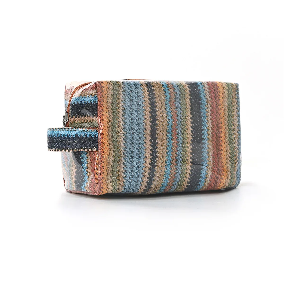 sac de maquillage élégant à rayures roses, sac de voyage portable de grande capacité, sac de rangement pour rouge à lèvres, sac à main, sac cosmétique, trousse de toilette, cadeaux pour filles