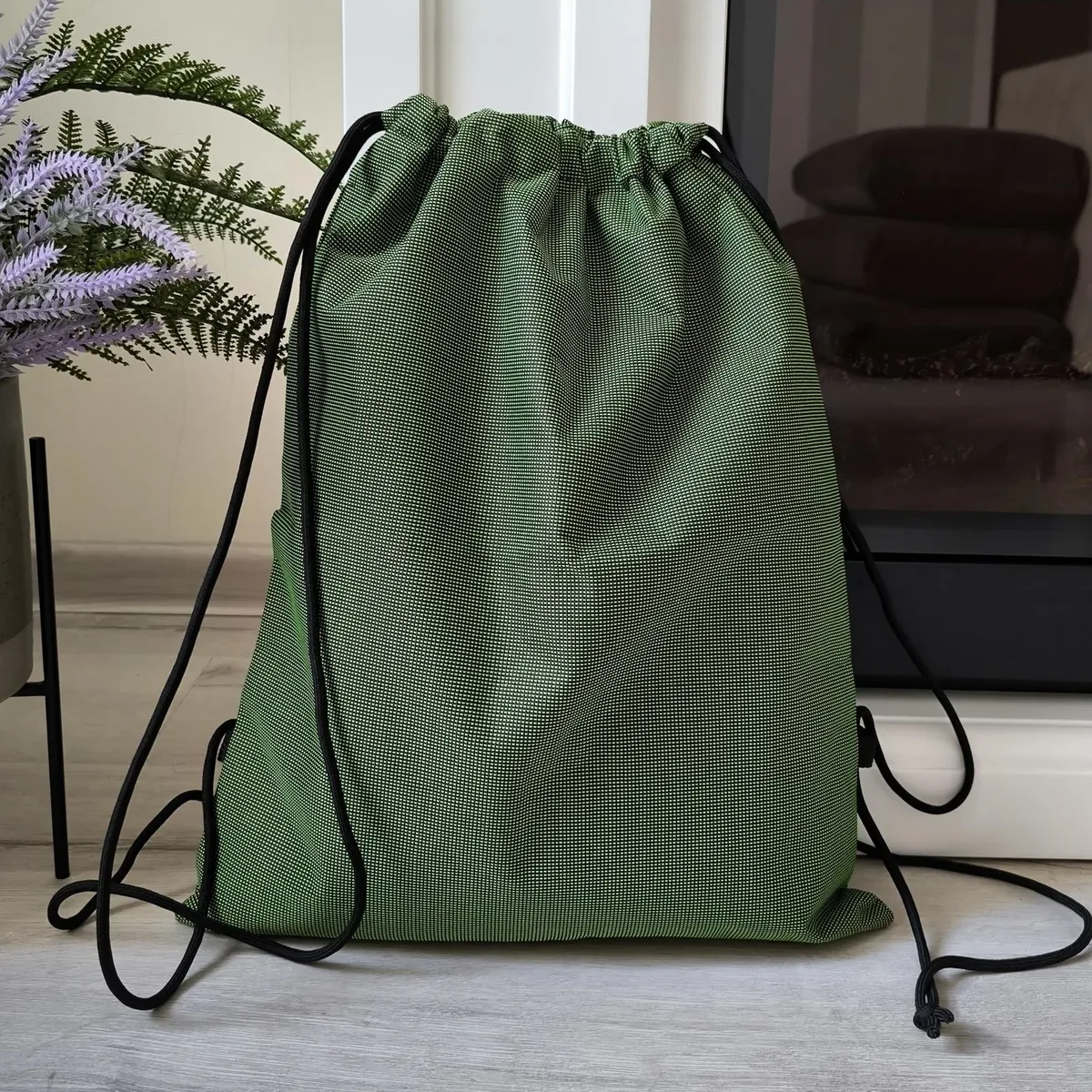 sac à dos pliable à cordon de serrage, sac à dos de sport léger, simple et à la mode, unisexe