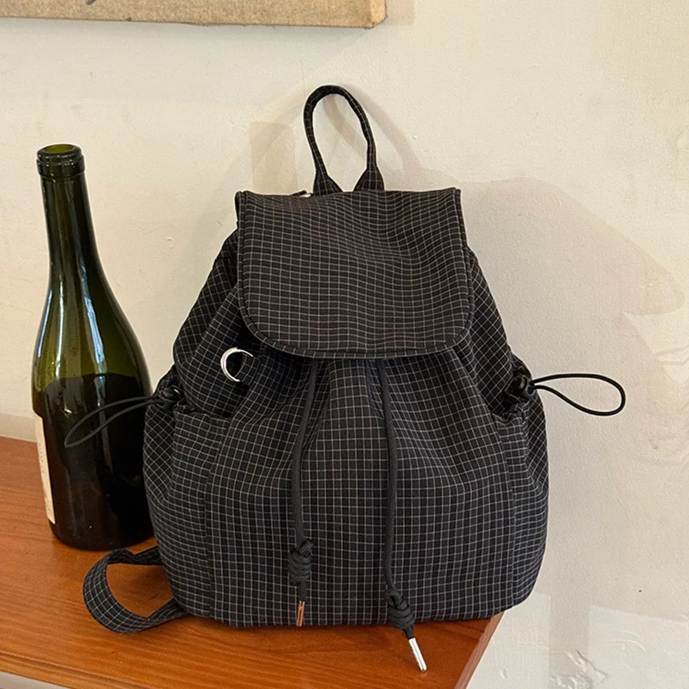 sac à dos d'école à carreaux pour adolescentes, sacs à livres pour l'école primaire et secondaire, sacs pour ordinateur portable en velours côtelé, sacs de voyage pour femmes