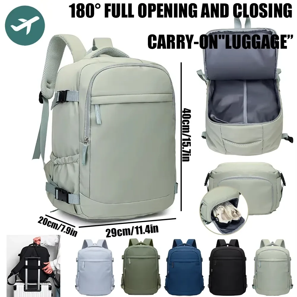 Sac à dos de voyage pour hommes et femmes, compatible avec les sacs à dos Ryanair, Easyjet et Wiz Air, sacoche légère pour ordinateur