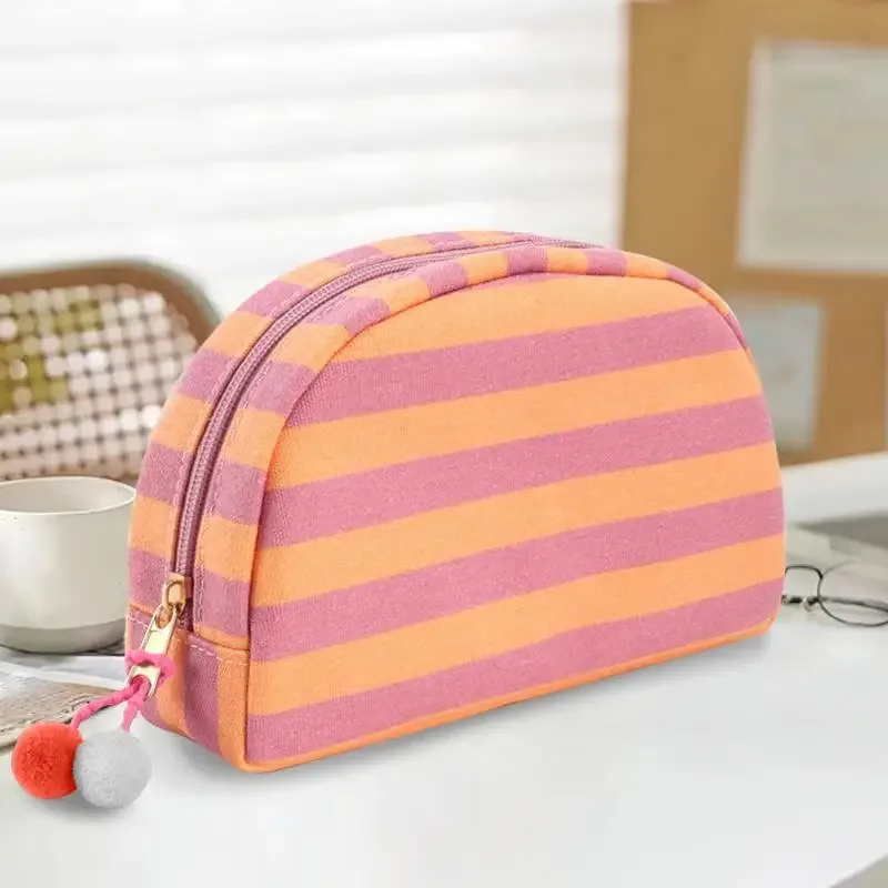 sac de rangement à rayures, trousse de toilette dopamine, sac de voyage portable pour l'extérieur