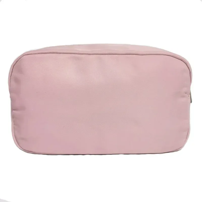 trousse de toilette en nylon personnalisée pour femme et fille, poudres cosmétique de voyage, fermeture éclair, document solide, trousse de maquillage personnalisée, diy