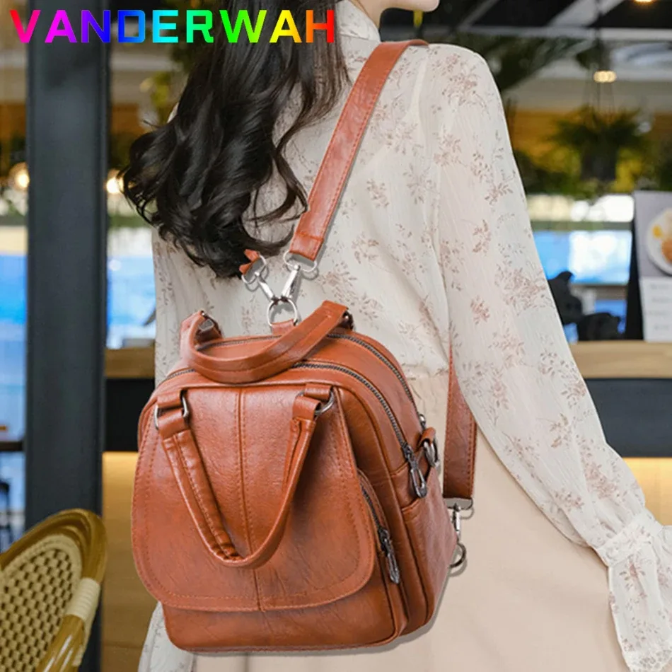 petit sac à dos rétro pour femme, multifonctionnel, grande capacité, initié, sac à bandoulière, sac à dos de voyage féminin, mini sac à main