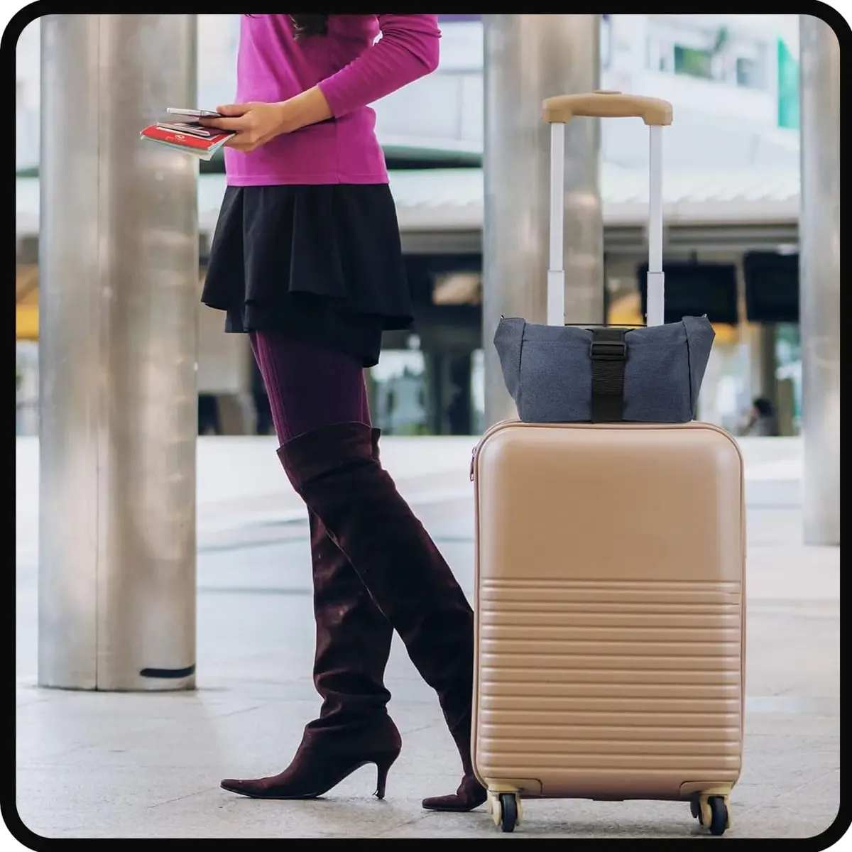 sangle de bagage élastique réglable, sangle polyvalente et réutilisable, accessoires de valise simples de voyage, corde de fixation pour sac à main