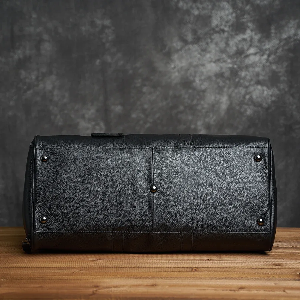 zrcx – sac de voyage en cuir véritable pour hommes et femmes, sac de transport en cuir de vache souple, bagages à main, sac à bandoulière de voyage, sac de week-end