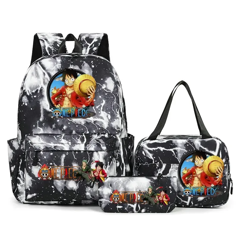 sacs à dos one piece pour étudiants, sacs d'école pour adolescents, hommes et femmes, sac fourre-tout, pochette, sacs à dos en nylon, sacs de voyage
